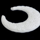 46mm Opaque White Spiral Hoop (2 Pcs) #UP313-General Bead