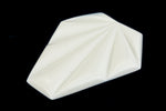 43mm Opaque White Deco Shield #UP315-General Bead