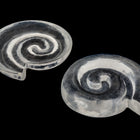 37mm Clear Spiral Cabochon #UP328-General Bead