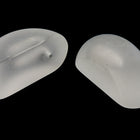 11mm x 20mm Matte Clear Half-Drilled Half Wheel #UP336-General Bead