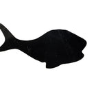 42mm Opaque Black Fish Blank #UP352-General Bead