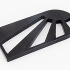 50mm x 25mm Black "Stained Glass Window" #UP354-General Bead