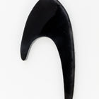 48mm x 24mm Black Swoop Blank #UP355-General Bead