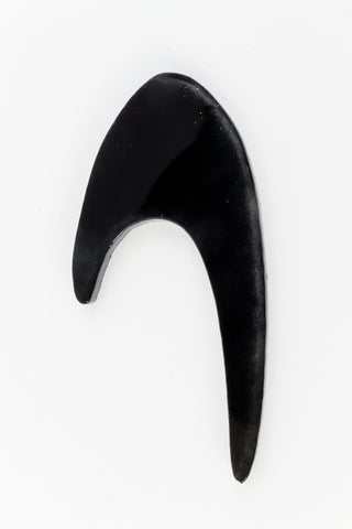48mm x 24mm Black Swoop Blank #UP355-General Bead