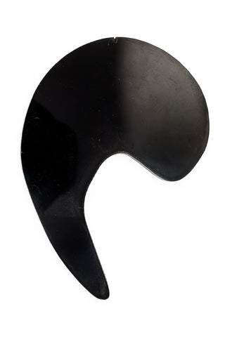 70mm Black Comma Blank #UP356-General Bead