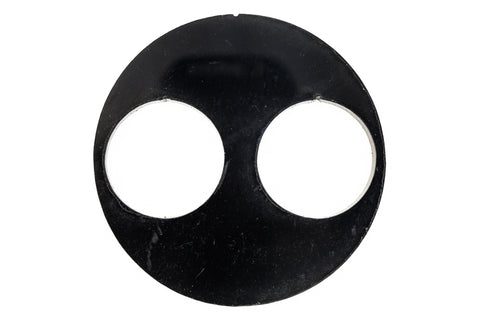 40mm Opaque Black Circle with Circles #UP367-General Bead