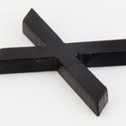 22mm x 18mm Black Letter "X" (2 Pcs) #UP368-General Bead
