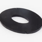 42mm x 30mm Black Open Oval Blank (2 Pcs) #UP384-General Bead