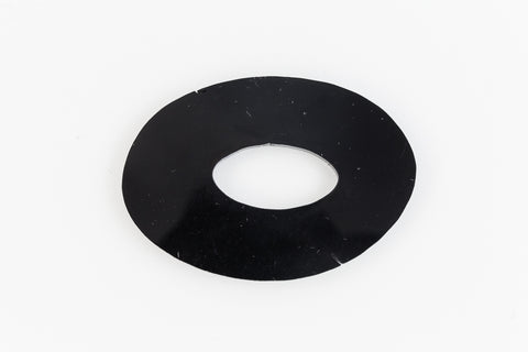 42mm x 30mm Black Open Oval Blank (2 Pcs) #UP384-General Bead