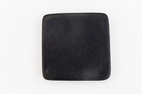 22mm Matte Black Square Blank (2 Pcs) #UP393-General Bead