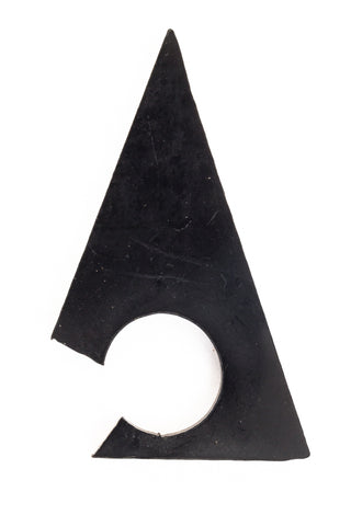 45mm Black Open Cut Triangle Blank #UP398-General Bead