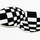 41mm Black and White Op- Art Circle #UP416-General Bead
