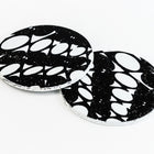 29mm Black and White Op- Art Circle (2 Pcs) #UP417-General Bead