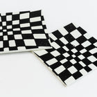 38mm Black and White Op- Art Square #UP418-General Bead