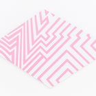 40mm x 60mm White and Pink Op- Art Diamond #UP429-General Bead
