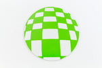 41mm White and Green Op- Art Circle #UP434-General Bead