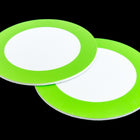75mm Green and White Circle #UP438-General Bead