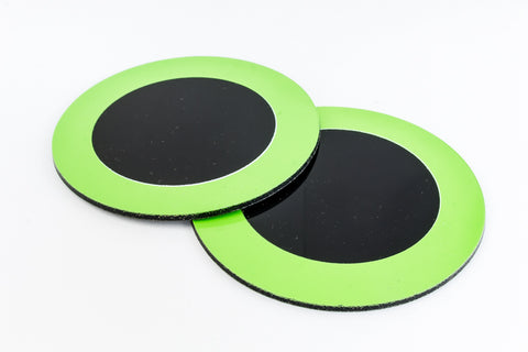 75mm Green and Black Circle #UP439-General Bead