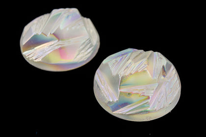 18mm Matte Crystal AB Deco Cabochon #UP467-General Bead