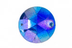 23mm Transparent Sapphire AB Faceted Sew-on Cabochon (4 Pcs) #UP469-General Bead