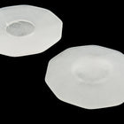 36mm Matte Clear Pointed Decagon Cabochon #UP473-General Bead