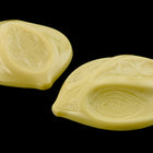 45mm x 26mm Lime Cabochon with Floral Design #UP478-General Bead