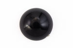 15mm Opaque Black Cabochon (2 Pcs) #UP485-General Bead