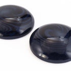 24mm Dark Blue Swirl Cabochon #UP488-General Bead