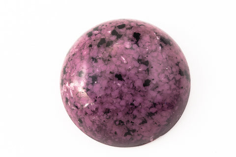 25mm Semi Transparent Mottled Purple Cabochon #UP498-General Bead