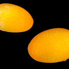 18mm x 25mm Frosted Light Orange Oval Cabochon #UP499-General Bead