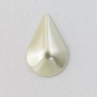 7mm x 10mm Off White Pearl Teardrop (6 Pcs) #UP500-General Bead