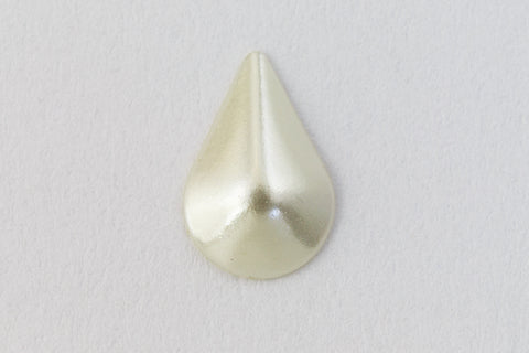 7mm x 10mm Off White Pearl Teardrop (6 Pcs) #UP500-General Bead