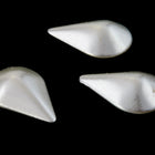 7mm x 10mm Off White Pearl Teardrop (6 Pcs) #UP500-General Bead