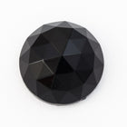 13mm Jet Faceted High Dome Cabochon (2 Pcs) #UP502-General Bead