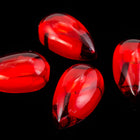 8mm x 13mm Smooth Ruby Teardrop Cabochon (4 Pcs) #UP509-General Bead