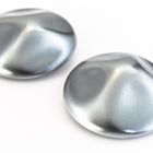 24mm Matte Silver Pinched Cabochon (2 Pcs) #UP516-General Bead