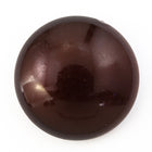 23mm Metallic Deep Brown Cabochon #UP517-General Bead
