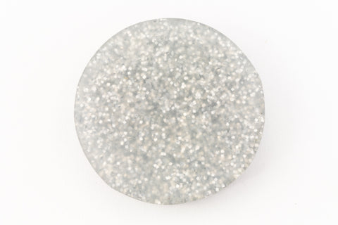 26mm Silver Glitter Disk (2 Pcs) #UP519-General Bead