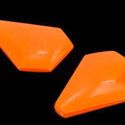 36mm Orange Shield (2 Pcs) #UP522-General Bead