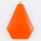 36mm Orange Shield with Loop (2 Pcs) #UP522a-General Bead