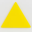 35mm Matte Opaque Yellow Triangle Blank (2 Pcs) #UP528-General Bead