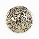 23mm Silver Floral Cabochon (2 Pcs) #UP535-General Bead