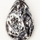 28mm Antique Silver Teardrop Cabochon with Rough Texture #UP540-General Bead