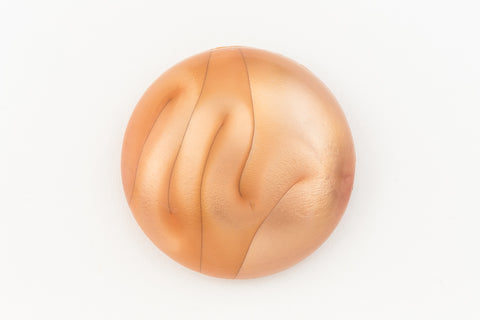 36mm Matte Brown Pearl Cabochon #UP546-General Bead