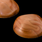 28mm Matte Brown Pearl Squared Off Cabochon #UP551-General Bead