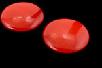 25mm Pearlized Red Cabochon #UP558-General Bead