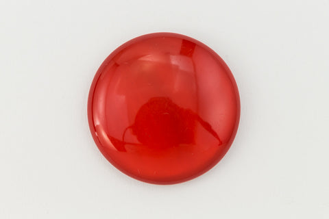 25mm Pearlized Red Cabochon #UP558-General Bead