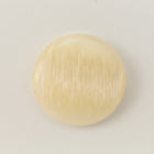 22mm Ridged Lemon Pith Yellow Pearl Cabochon #UP560-General Bead