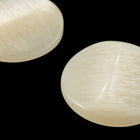22mm Ridged Lemon Pith Yellow Pearl Cabochon #UP560-General Bead