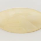 65mm Matte Light Yellow Pearl Oval Saddle Cabochon #UP561-General Bead